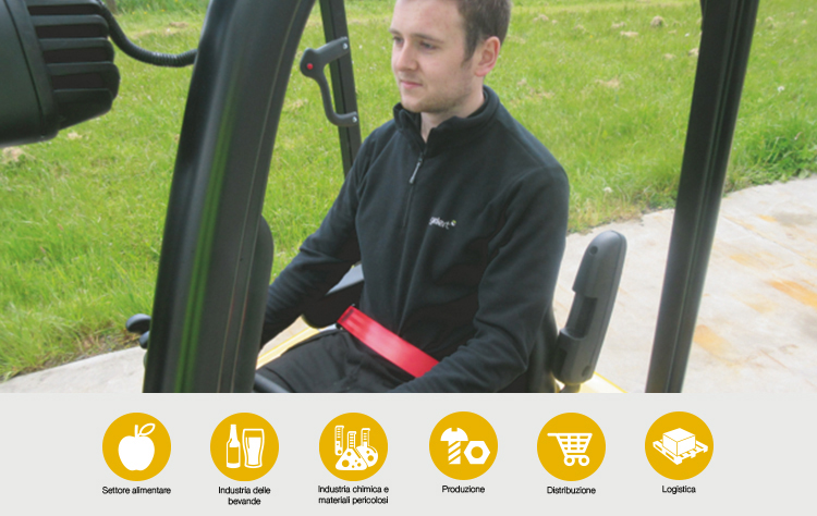 Carrelli elevatori e sicurezza: l&rsquo;importanza di indossare la cintura